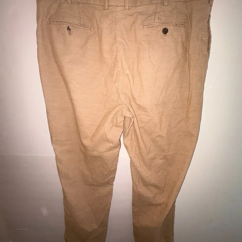 Peter Millar Men's Tan Brown Corduroy Pants Size 42 Traditional Business Casual